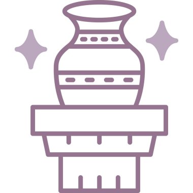 Vazo. Web simgesi basit illüstrasyon