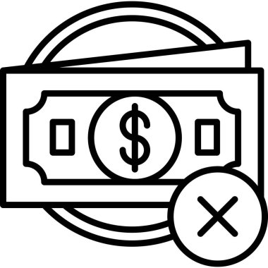 Taslak biçiminde fatura dolar simgesi