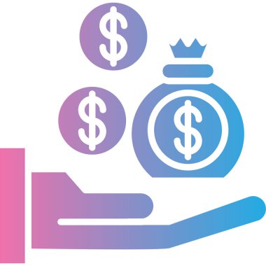 Dolar simgesi vektör illüstrasyonu