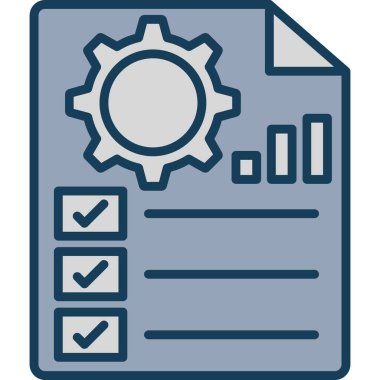 Kontrol listesi. Web simgesi basit tasarım