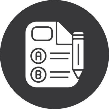 Kontrol listesi simgesi vektör illüstrasyonu