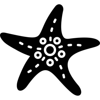 denizyıldızı. Web simgesi basit illüstrasyon