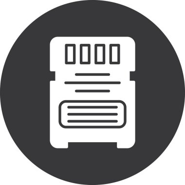 tren simgesi, basit vektör illüstrasyonu