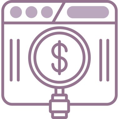 Bir kamera simgesinin vektör illüstrasyonu