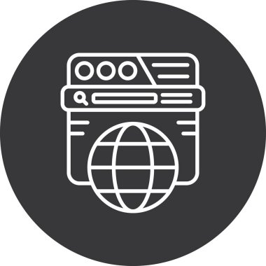 seo modern simgesinin vektör illüstrasyonu