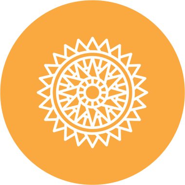 Güneş Simgesi Vektör illüstrasyonu