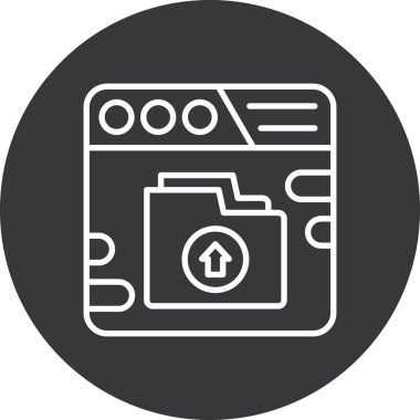 belge simgesi vektör illüstrasyonu