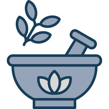 Bir çiçek simgesinin vektör illüstrasyonu