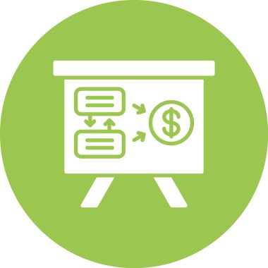 nakit dolar düz simge, vektör, illüstrasyon