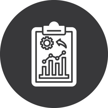 grafik simgesinin vektör illüstrasyonu