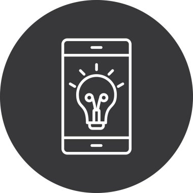 Akıllı telefon modern simgesinin vektör çizimi