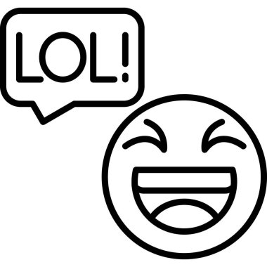 duygu emoji simgesi ana hat biçiminde