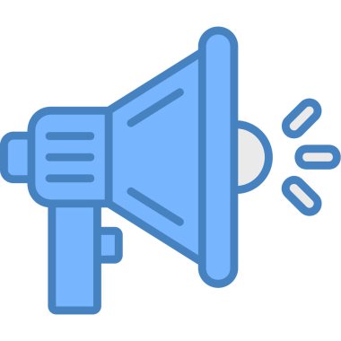 Konuşmacı. Web simgesi vektör illüstrasyonu