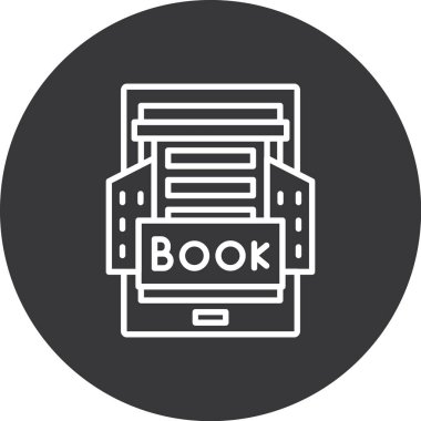 kitap simgesi vektör illüstrasyonu