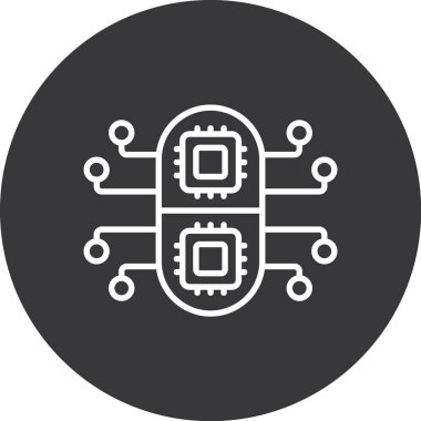 Çip. Web simgesi basit tasarım