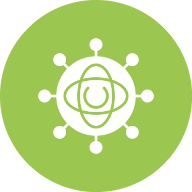 Atom simgesinin vektör illüstrasyonu