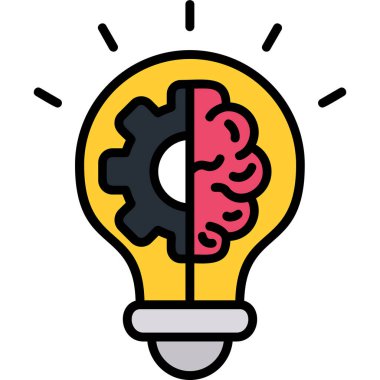 Fikir simgesi vektör illüstrasyonu