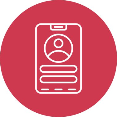 Vektör telefon simgesi illüstrasyonu