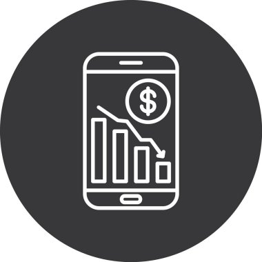 Vektör Mobil simge illüstrasyonu