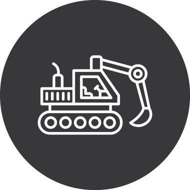 Kazı simgesi, vektör illüstrasyonu