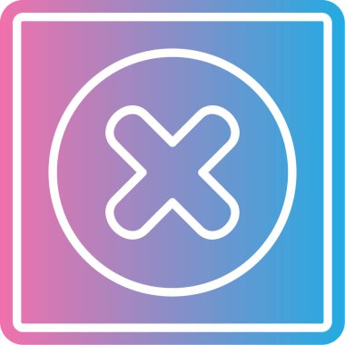 vektör çapraz simgesi illüstrasyonu