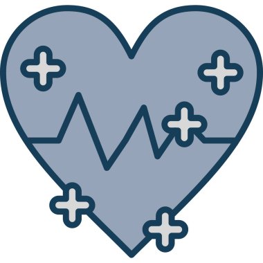 kalp atışı kalp sağlığı simgesi