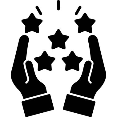 Yıldız Simgesi, Basit Renk Vektörü İllüstrasyonu