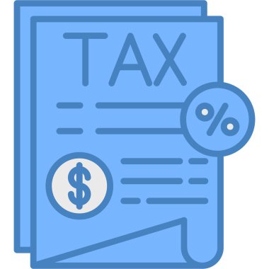 Vergi. Web simgesi basit illüstrasyon