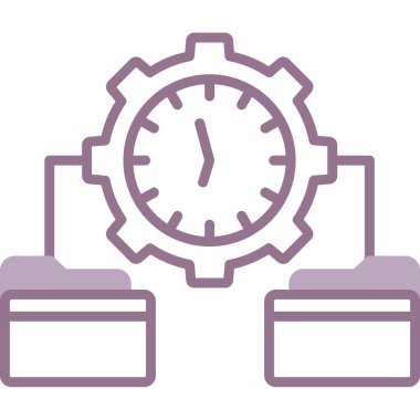 Saat. Web simgesi basit illüstrasyon