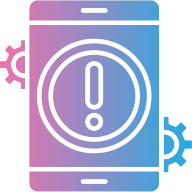 Moda biçimi izole edilmiş arka planda cep telefonu simgesi