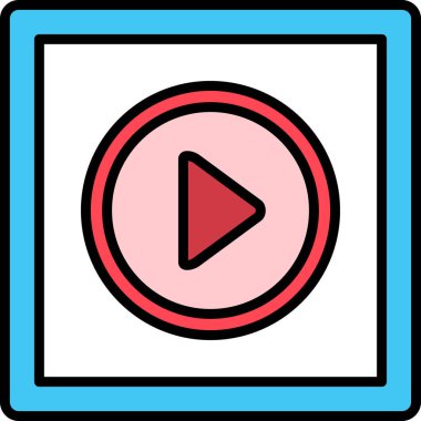 Oynat düğmesi. Basit tasarım