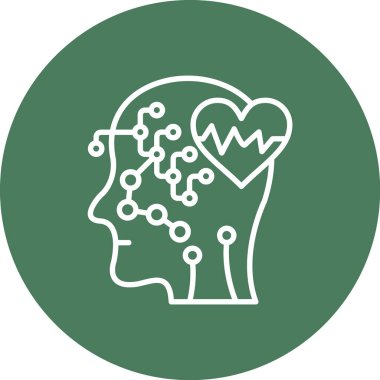 Beyni olan bir adamın vektör çizimi