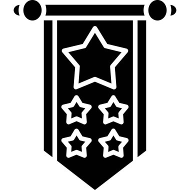 Bir yıldız simgesinin vektör illüstrasyonu