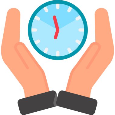 Çalar saat simgesi. Web için zaman alarm vektör simgelerinin çizgi film çizimi