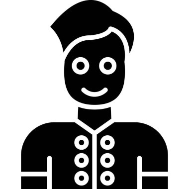 avatar. Web simgesi basit illüstrasyon