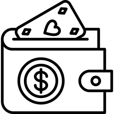 Para için. Web simgesi basit tasarım