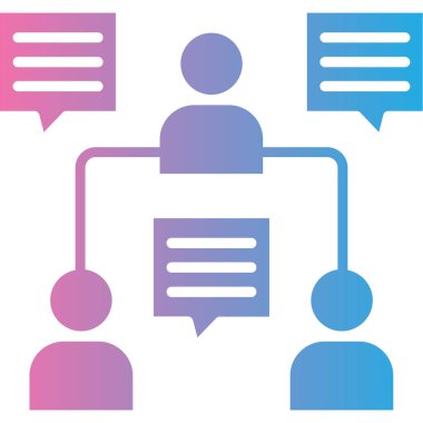 Sohbet iletişim ikonu vektör illüstrasyon tasarımı