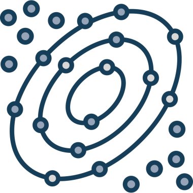 Molekül simgesi vektör illüstrasyonu