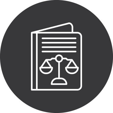 Adalet vektör satırı simgesi