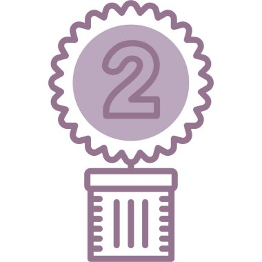 Madalya. Web simgesi basit illüstrasyon