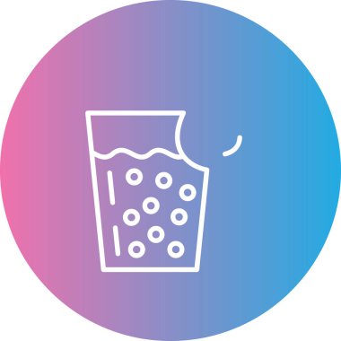 Modern içecek ikonunun vektör illüstrasyonu