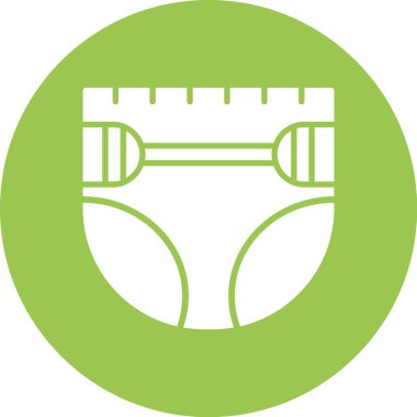 Şerit vektör simgesini ölç. Düz yeşil sembol. Pictogram beyaz arka planda izole edilmiştir. Web ve yazılım arayüzleri için dizayn edildi.