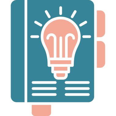 ampul fikir simgesi, vektör illüstrasyon