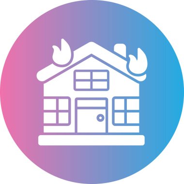 Ateş simgesi, vektör çizimi