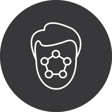 Bir insan simgesinin vektör illüstrasyonu