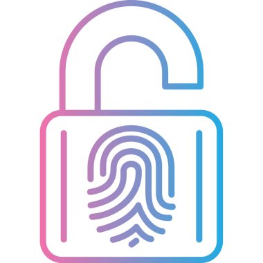 Kilit. Web simgesi basit illüstrasyon