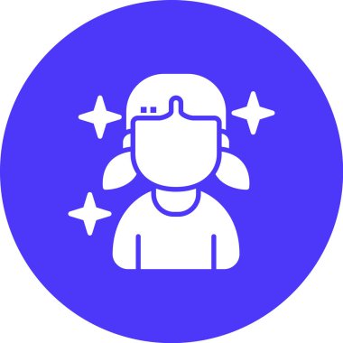 Maskeli bir kadının vektör çizimi