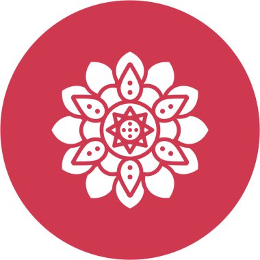 Çiçek. Web simgesi basit tasarım