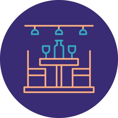 Şarap. Web simgesi basit illüstrasyon