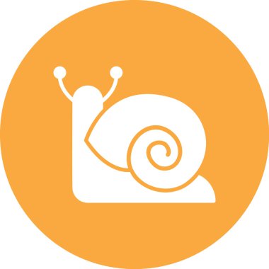 Salyangoz simgesi vektör illüstrasyonu